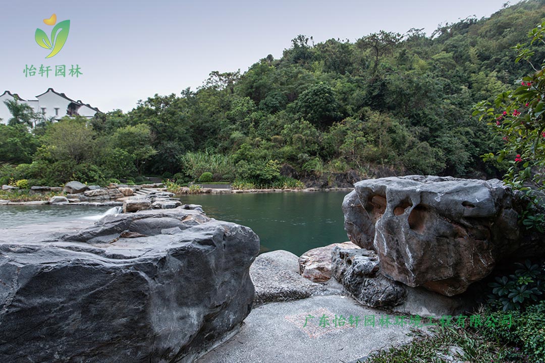 中海汤泉度假旅馆三期绿化工程实景图