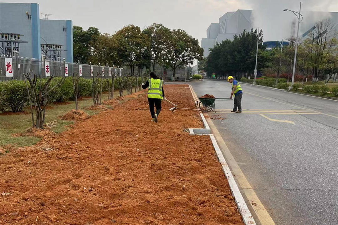 园林绿化工程花卉莳植园地平整